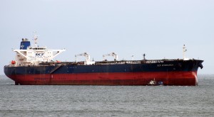 The oil tanker SCF Byrranga, which was renamed the United Kalavryta in March 2014 and is currently off the coast of Texas with a cargo of Kurdish crude oil, is seen off the Isle of Arran, Scotland