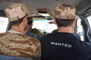 Evan et Osama, deux miliciens des NPU, le 8 octobre 2016 Crédit photo B. KANABUS