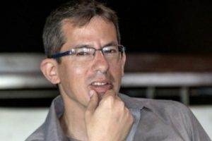 "Hagai El-Ad, directeur executif deB'Tselem pendant une conférence de presse à Tel Aviv le 5 février 2016."AFP/JACK GUEZ