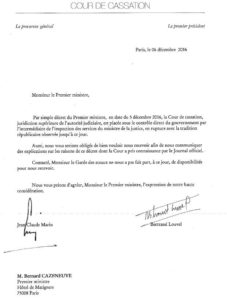 Réaction de la Cour de cassation au décret
