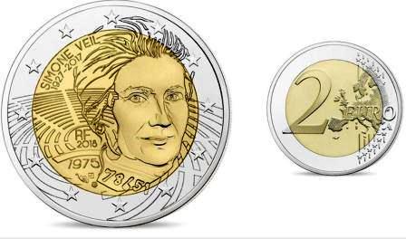 Simone Veil Piece 2 Euros Valeur Melissa Coley